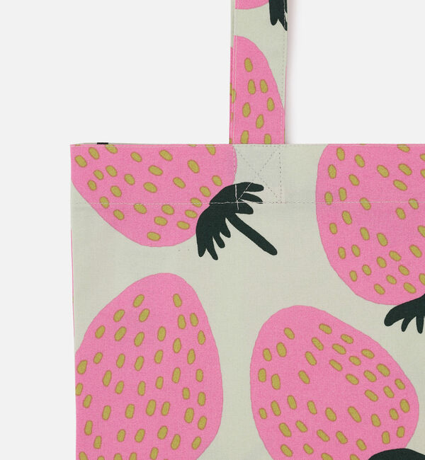Marimekko「Mansikka ファブリックバッグ」|トートバッグ|