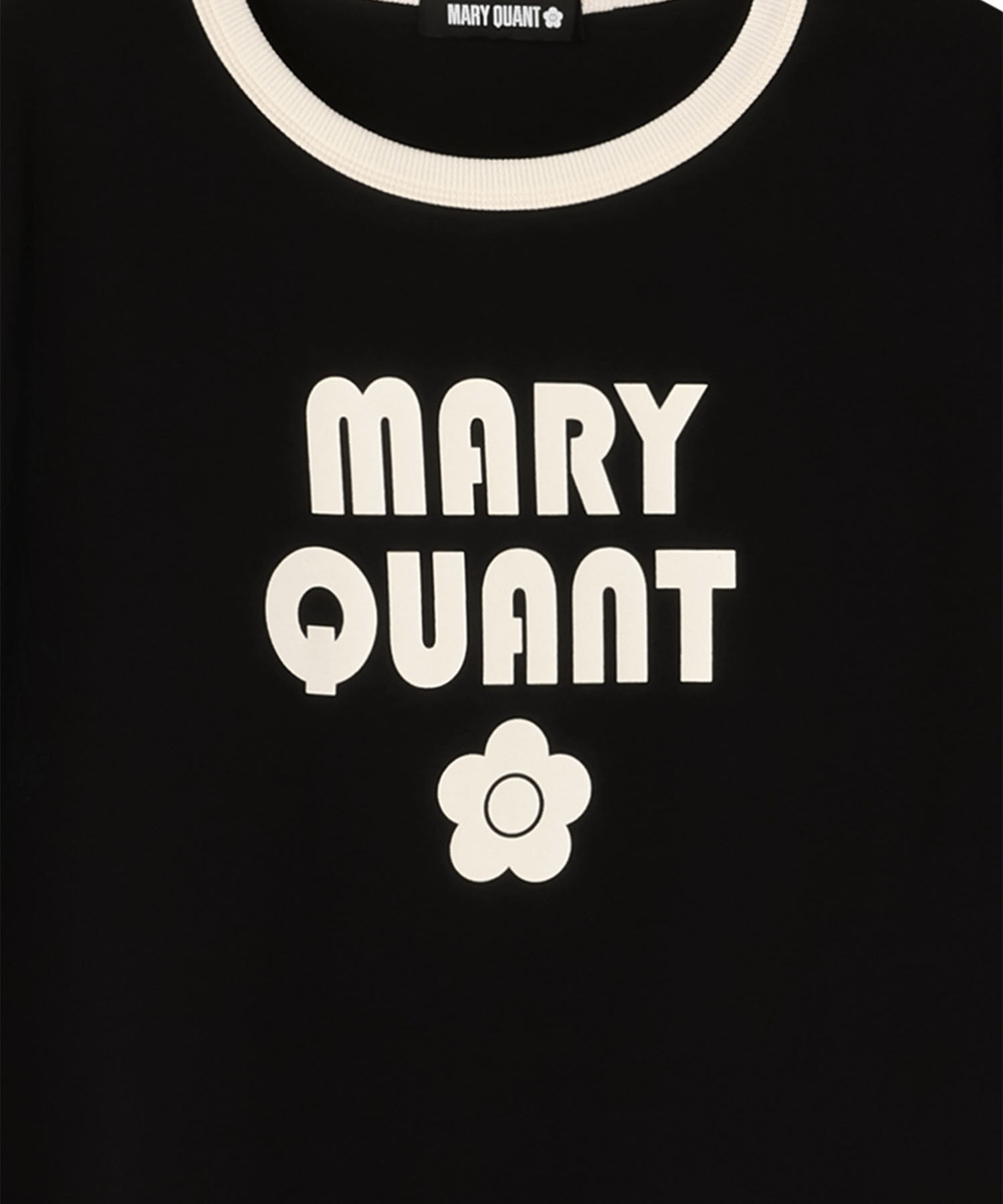MARY QUANT「レトロロゴリンガーデイジー Tシャツ」|Tシャツ・カットソー|