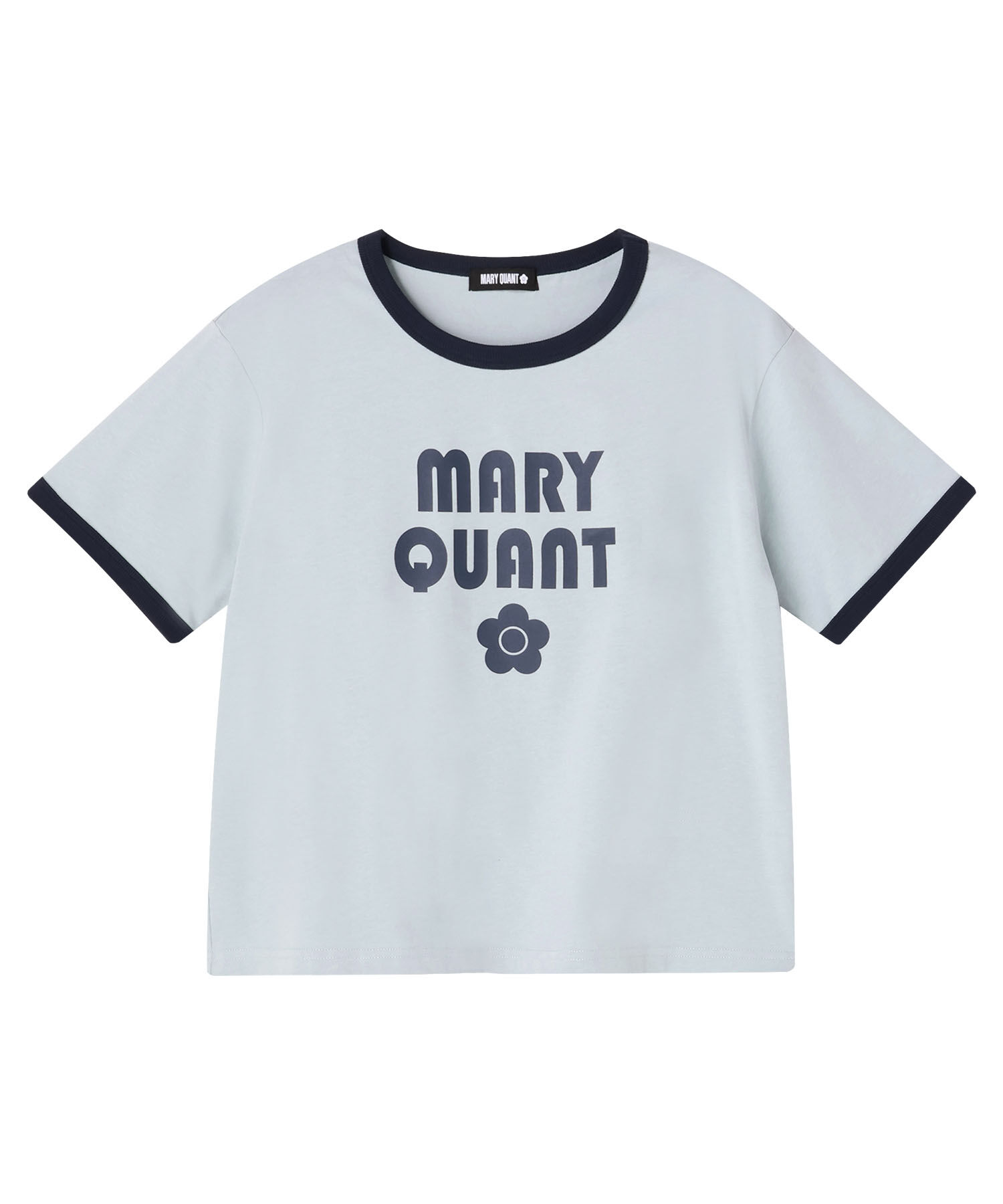 MARY QUANT「レトロロゴリンガーデイジー Tシャツ」|Tシャツ・カットソー|ブルー