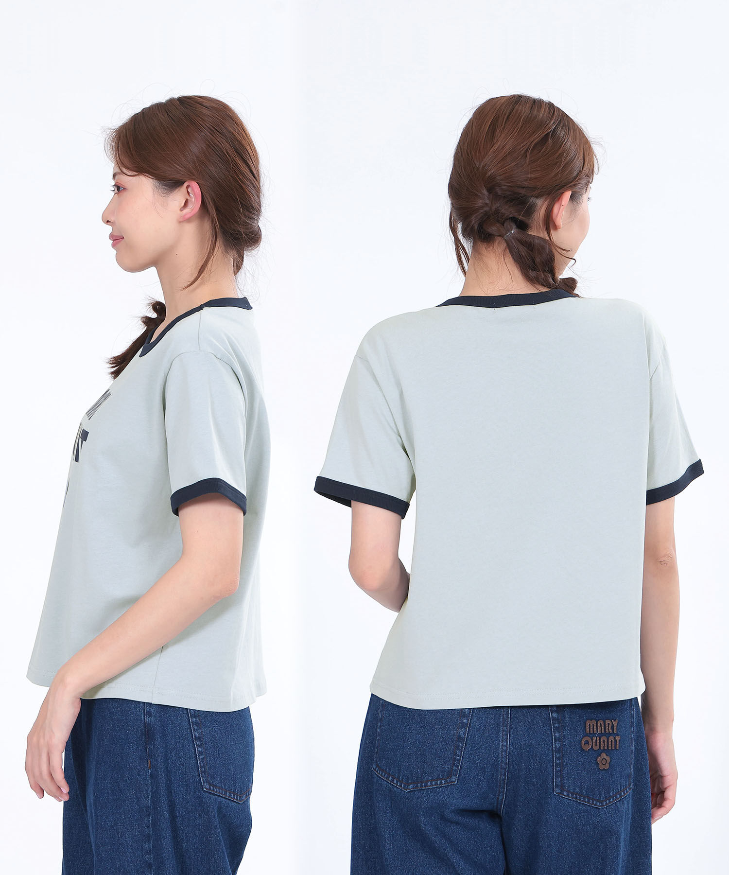 MARY QUANT「レトロロゴリンガーデイジー Tシャツ」|Tシャツ・カットソー|