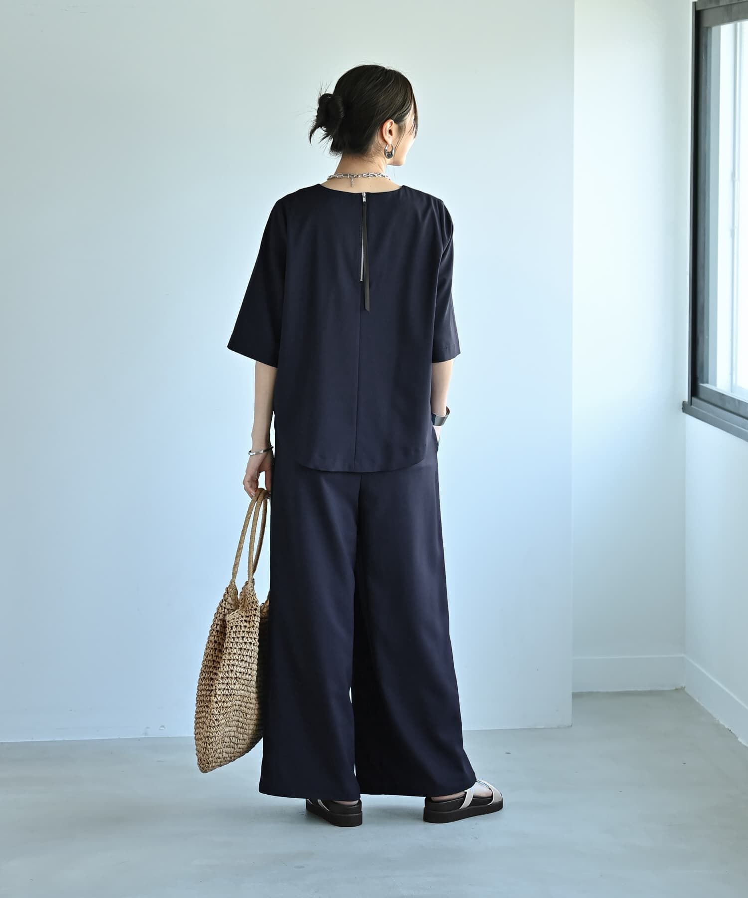 STYLE DELI「【Kana Oyama&times;BLK001】セットアップトップス／DELI size」|シャツ・ブラウス|