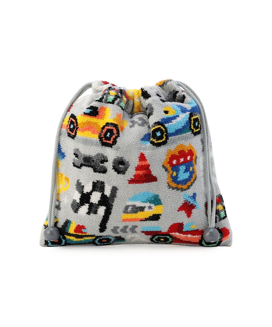 LOVERARY BY FEILER「ラブラリーサーキット　巾着　L/LCI-260277」|ポーチ|シルバーグレー