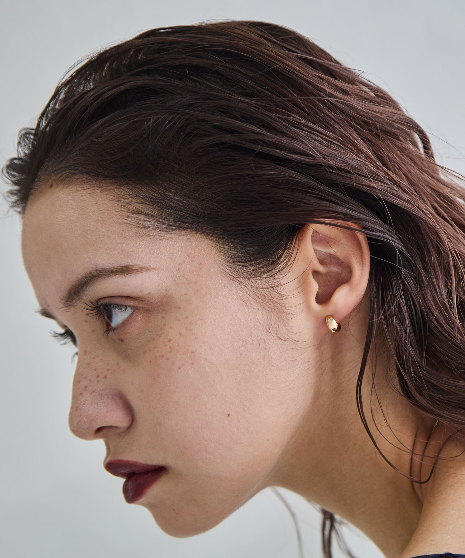 JUPITER「【K10】プランプフープピアス/ユニセックス/ゴールド」|ピアス|