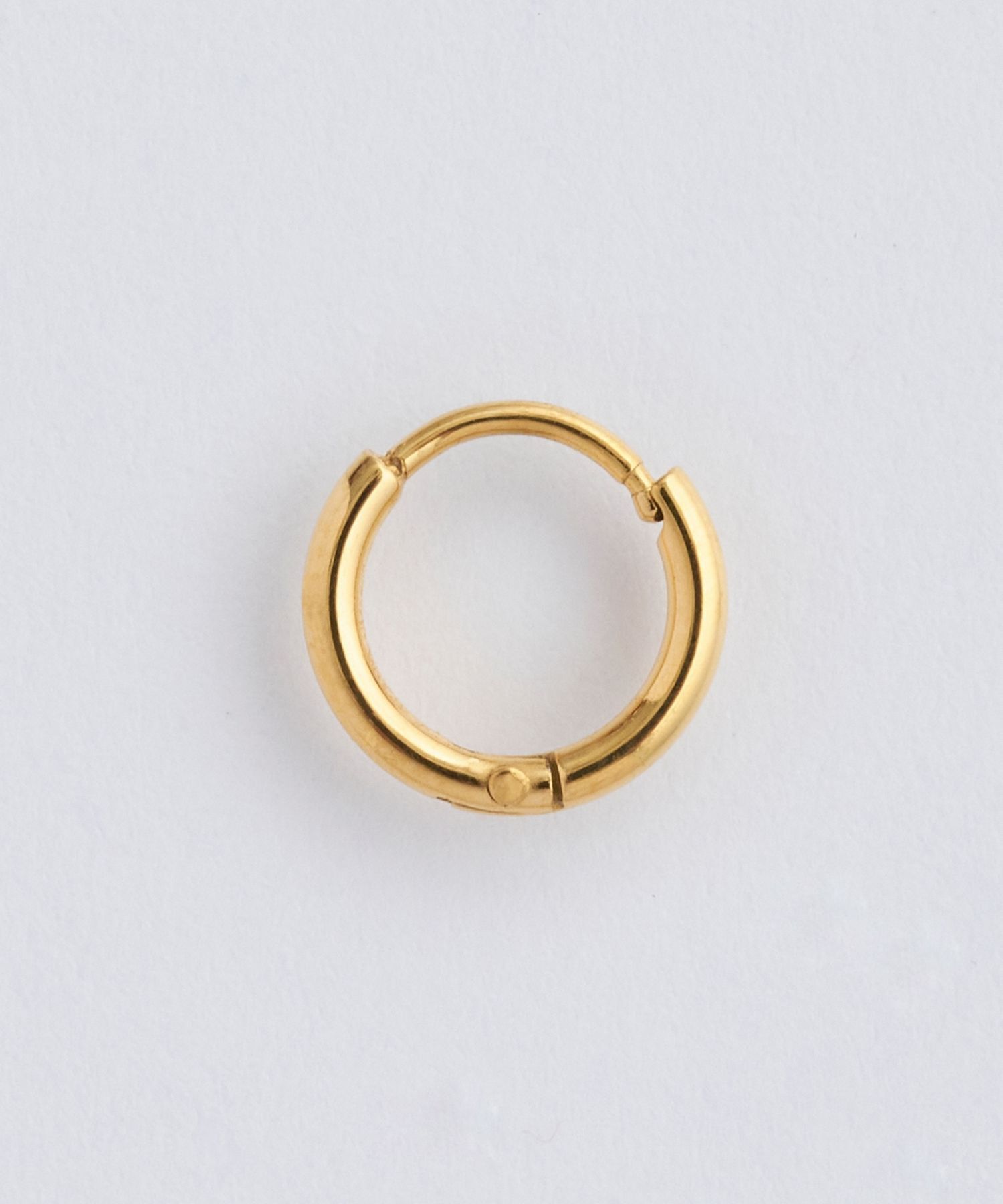 Phoebe「【金属アレルギー対応】ミニフープピアス(片耳)/サージカルステンレス ゴールド」|ピアス|