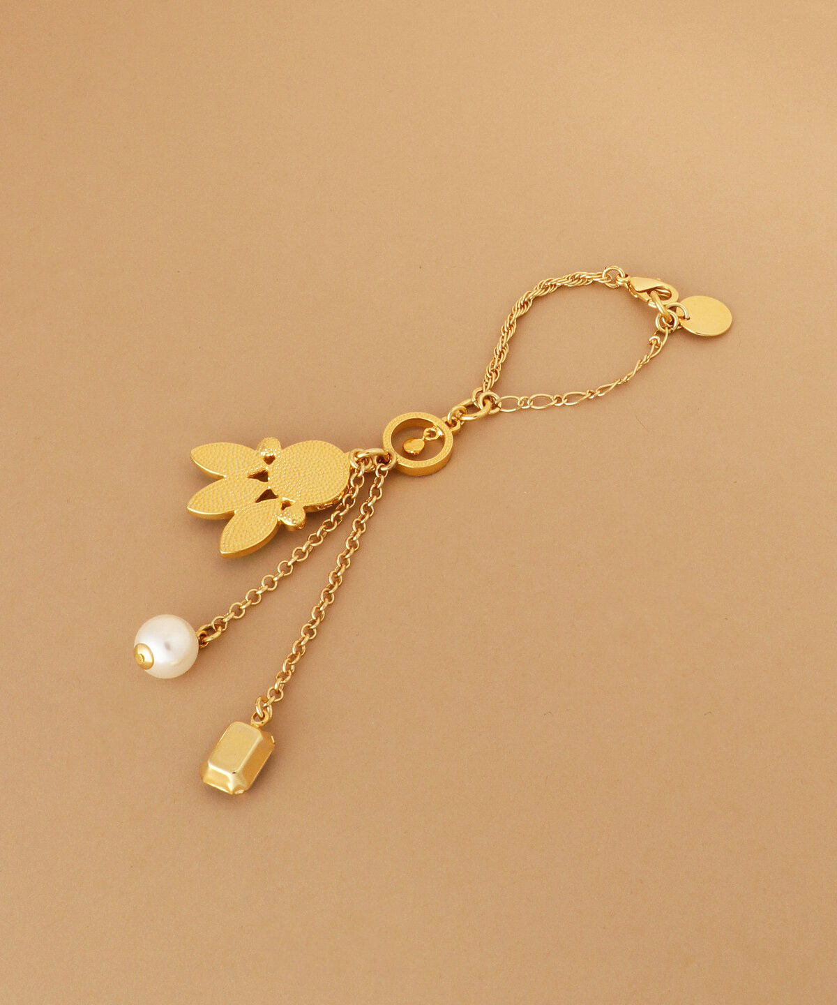 Samantha Thavasa「クリアラウンドストーンバッグチャーム」|チャーム・キーホルダー|