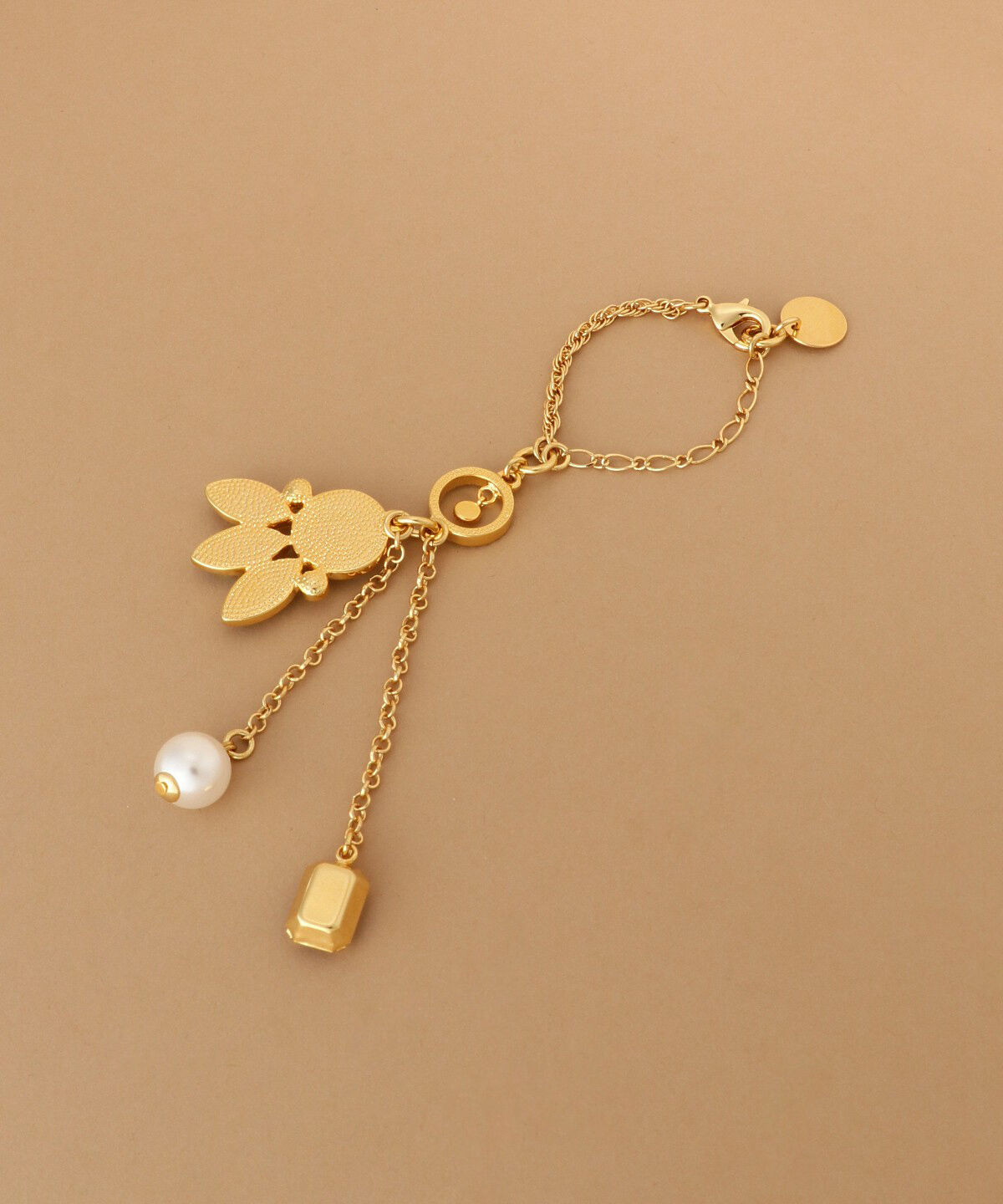 Samantha Thavasa「クリアラウンドストーンバッグチャーム」|チャーム・キーホルダー|