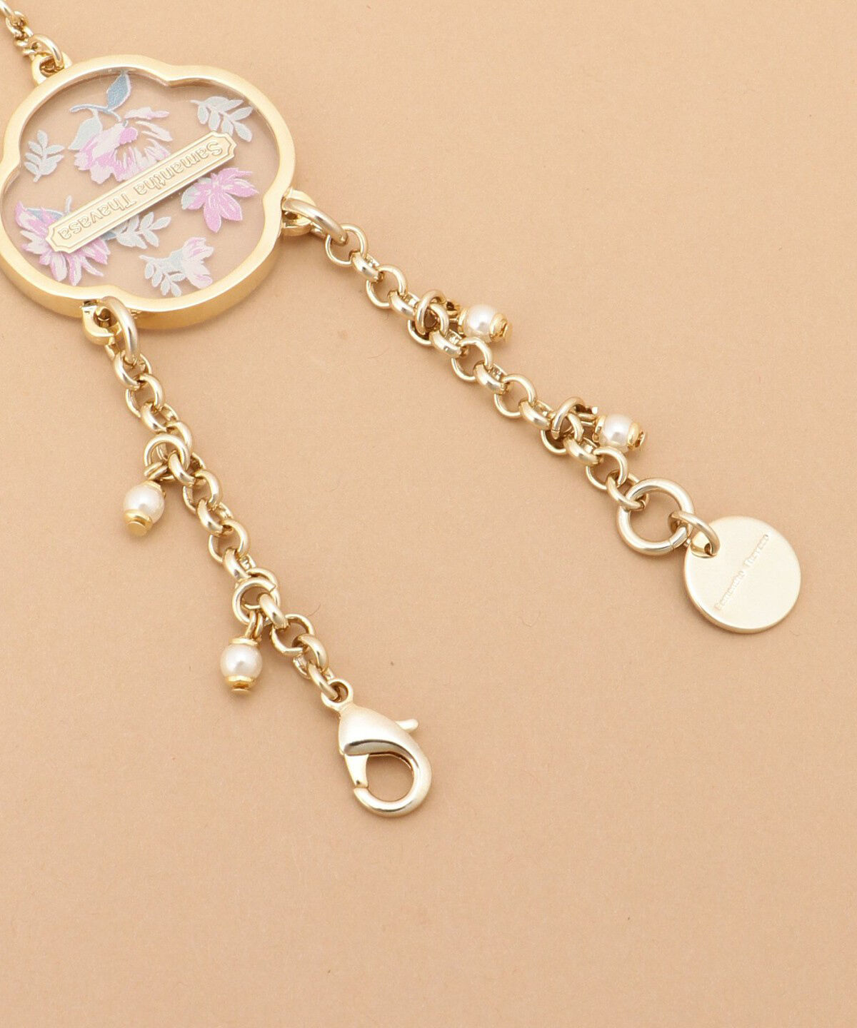 Samantha Thavasa「クリアフラワーバッグチャーム」|チャーム・キーホルダー|