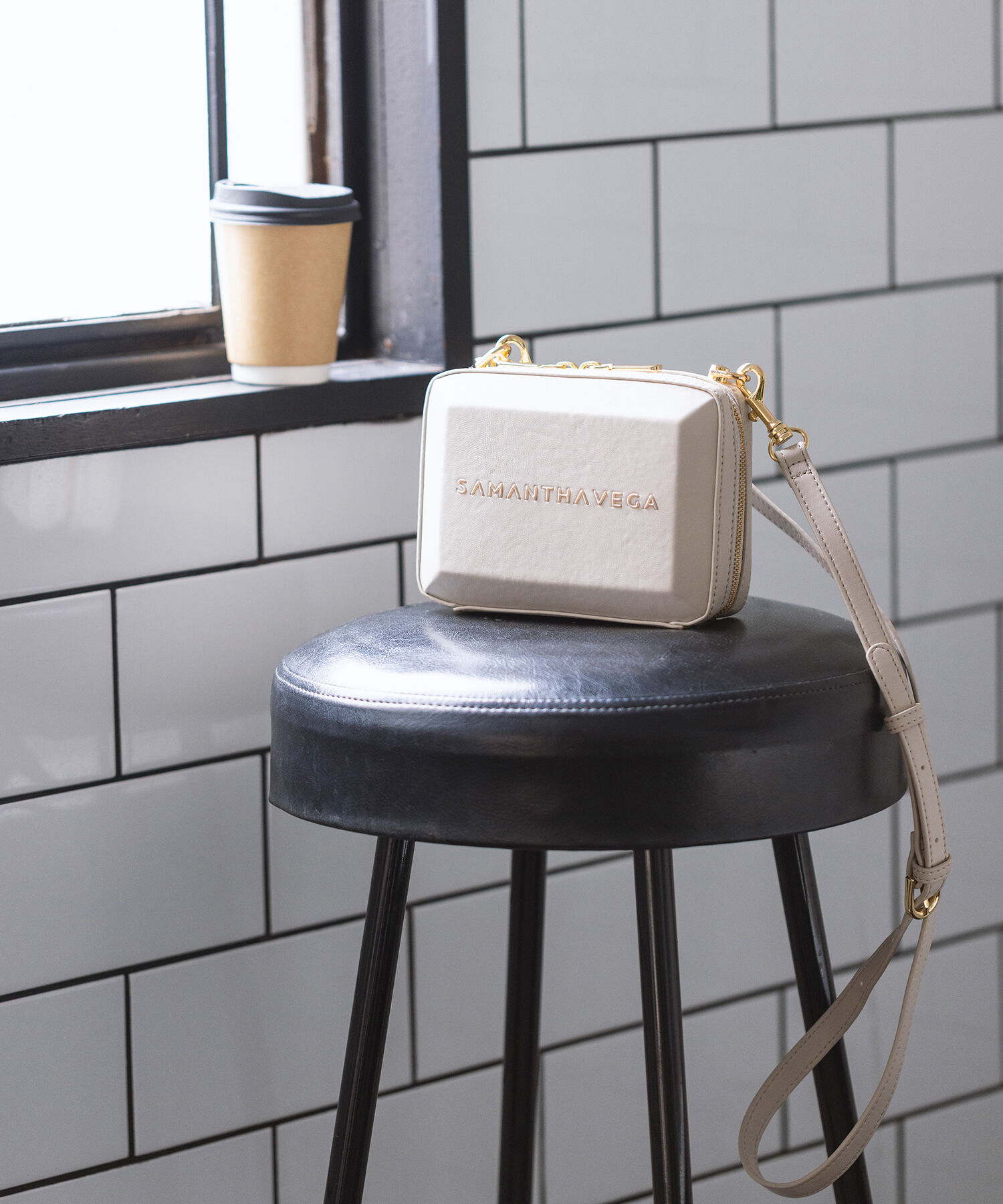 Samantha Vega「ナノスクエアストーンショルダーバッグ」|ショルダー・メッセンジャー|