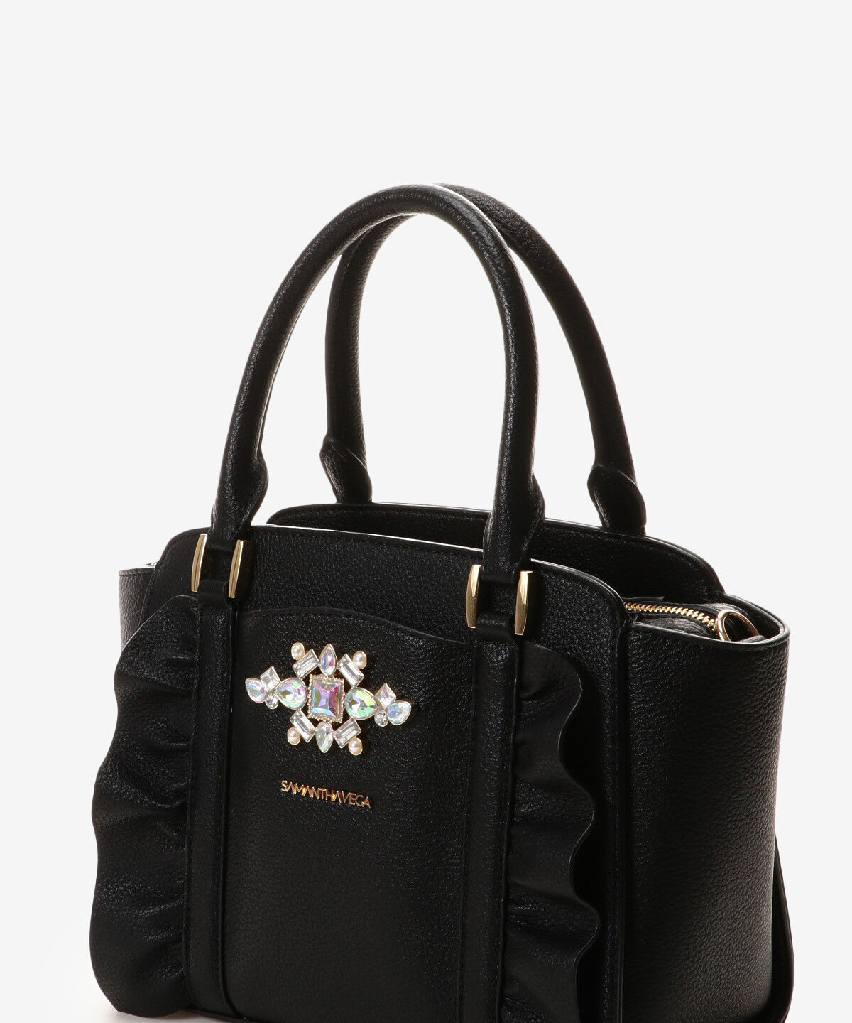 Samantha Vega「ビジューフリルハンドバック」|ハンドバッグ|