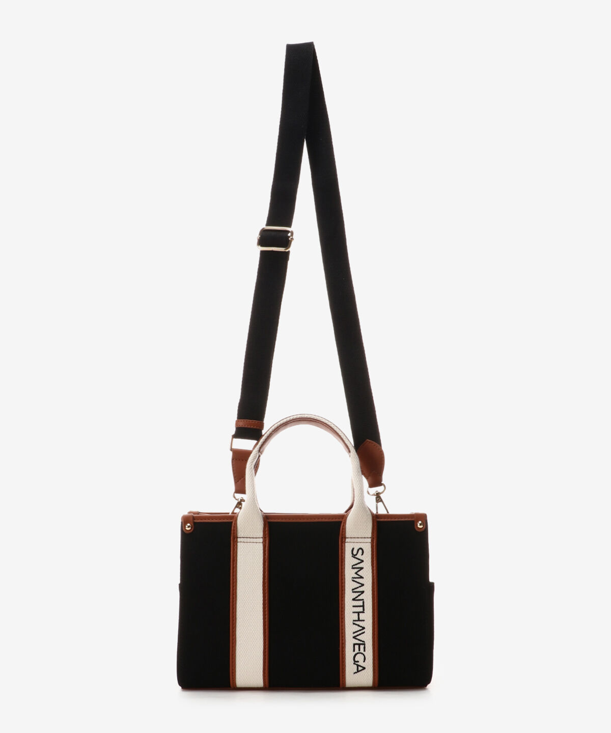 Samantha Vega「ロゴテープキャンバスハンドバッグ（小）」|ハンドバッグ|