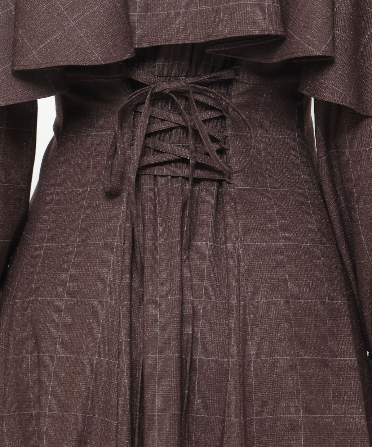 アンドクチュール「フロントフリルケープシャツワンピース」|ワンピース|