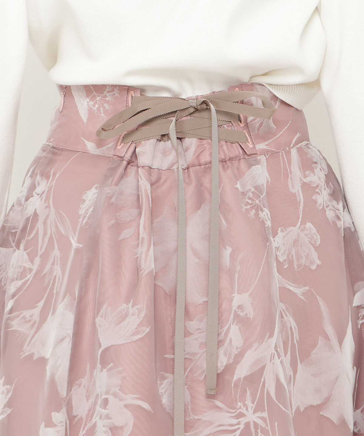 アンドクチュール「フロッキープリントフレアスカート」|フレア|