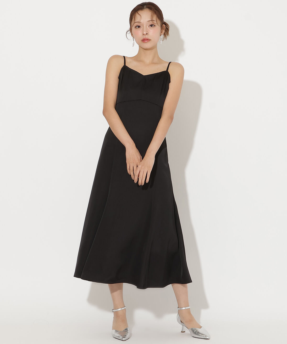 アンドクチュール「チュールフリルレイヤードドレス」|ドレス|