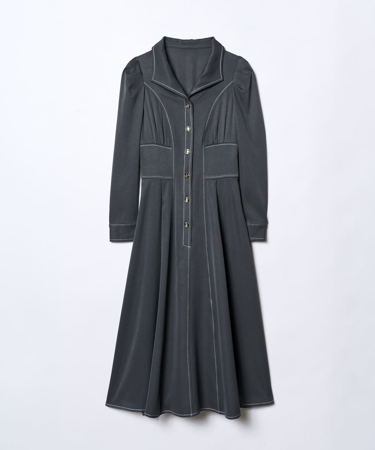 REDYAZEL「コルセットウエストシャツワンピース」|ワンピース|