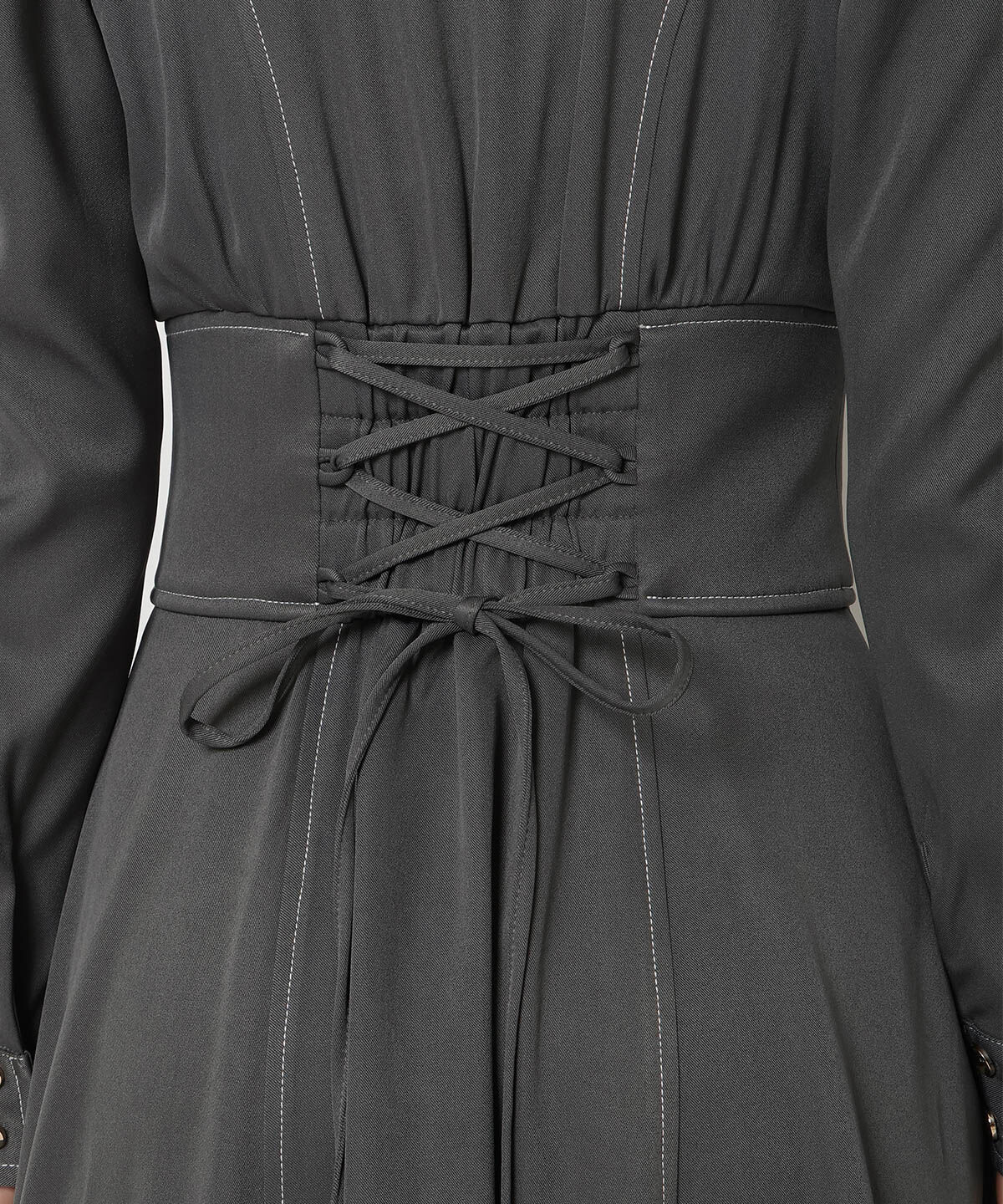 REDYAZEL「コルセットウエストシャツワンピース」|ワンピース|