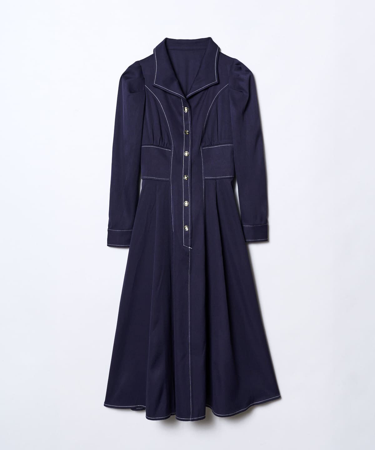 REDYAZEL「コルセットウエストシャツワンピース」|ワンピース|