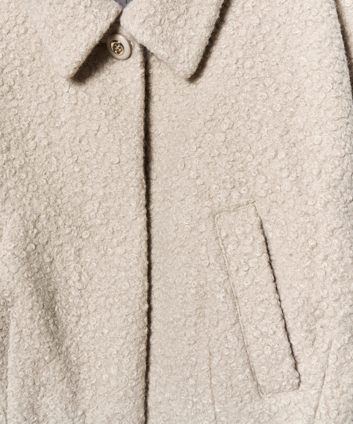 REDYAZEL「ブークレショートコート」|ステンカラーコート|