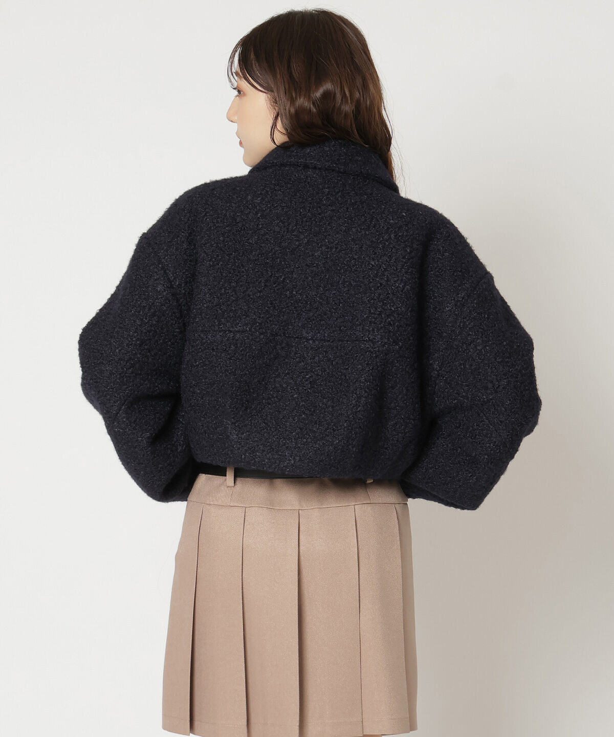 REDYAZEL「ブークレショートコート」|ステンカラーコート|