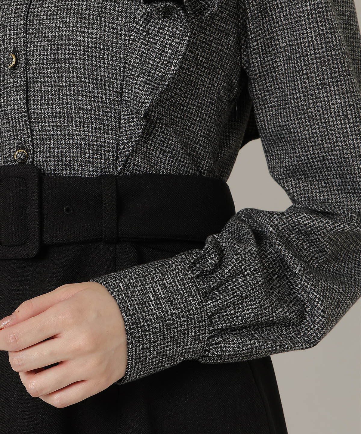 REDYAZEL「フリルシャツドッキングワンピース」|ワンピース|