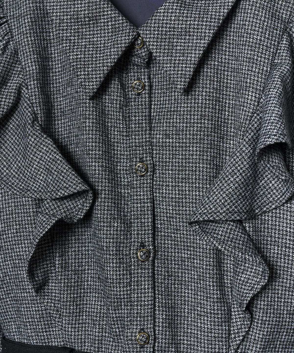 REDYAZEL「フリルシャツドッキングワンピース」|ワンピース|