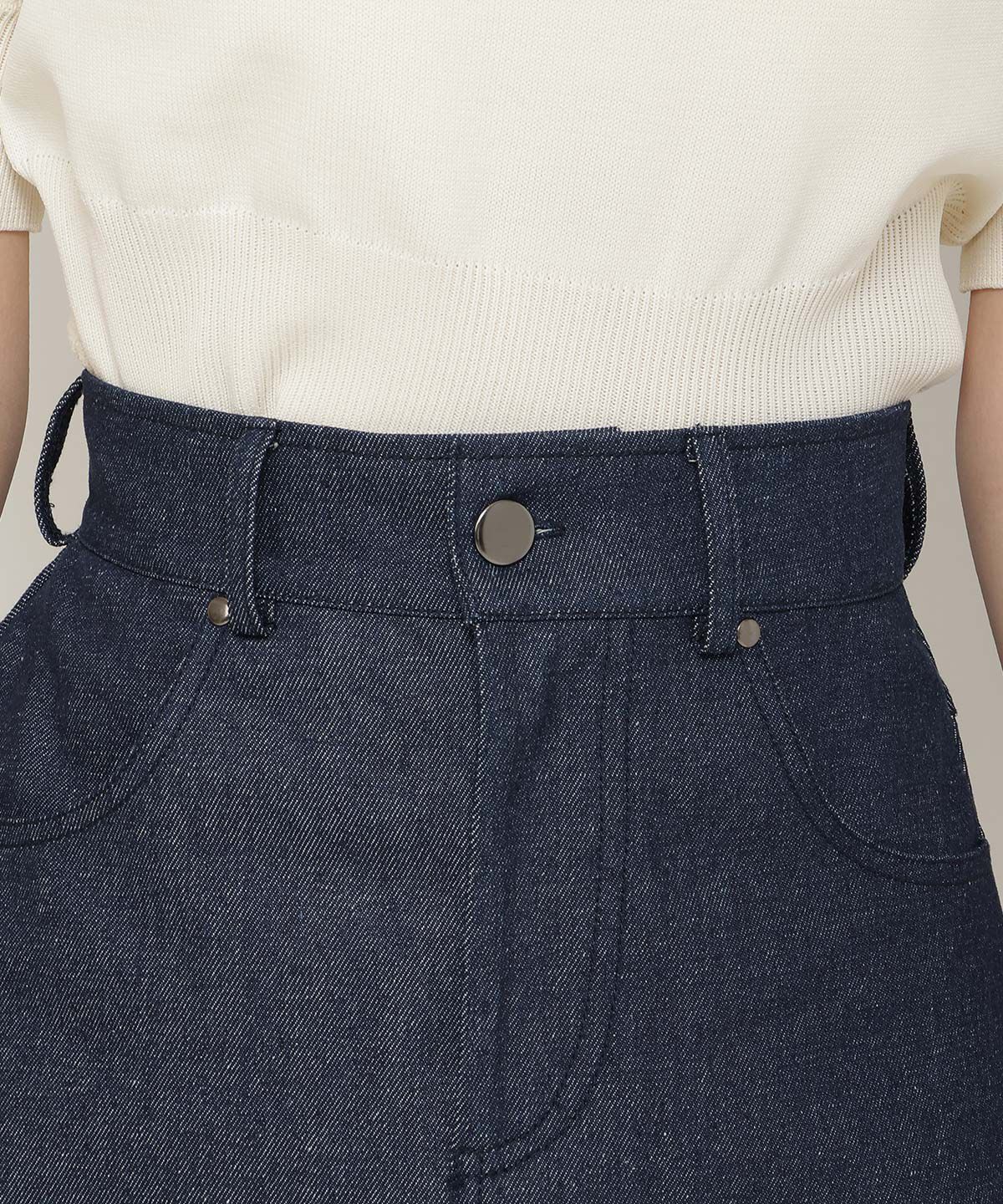 REDYAZEL「デニムライクAラインミニスカート」|スカート|