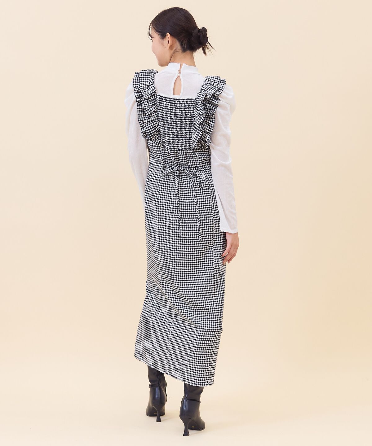 REDYAZEL「チドリフリルショルダージャンスカ」|ジャンパースカート|