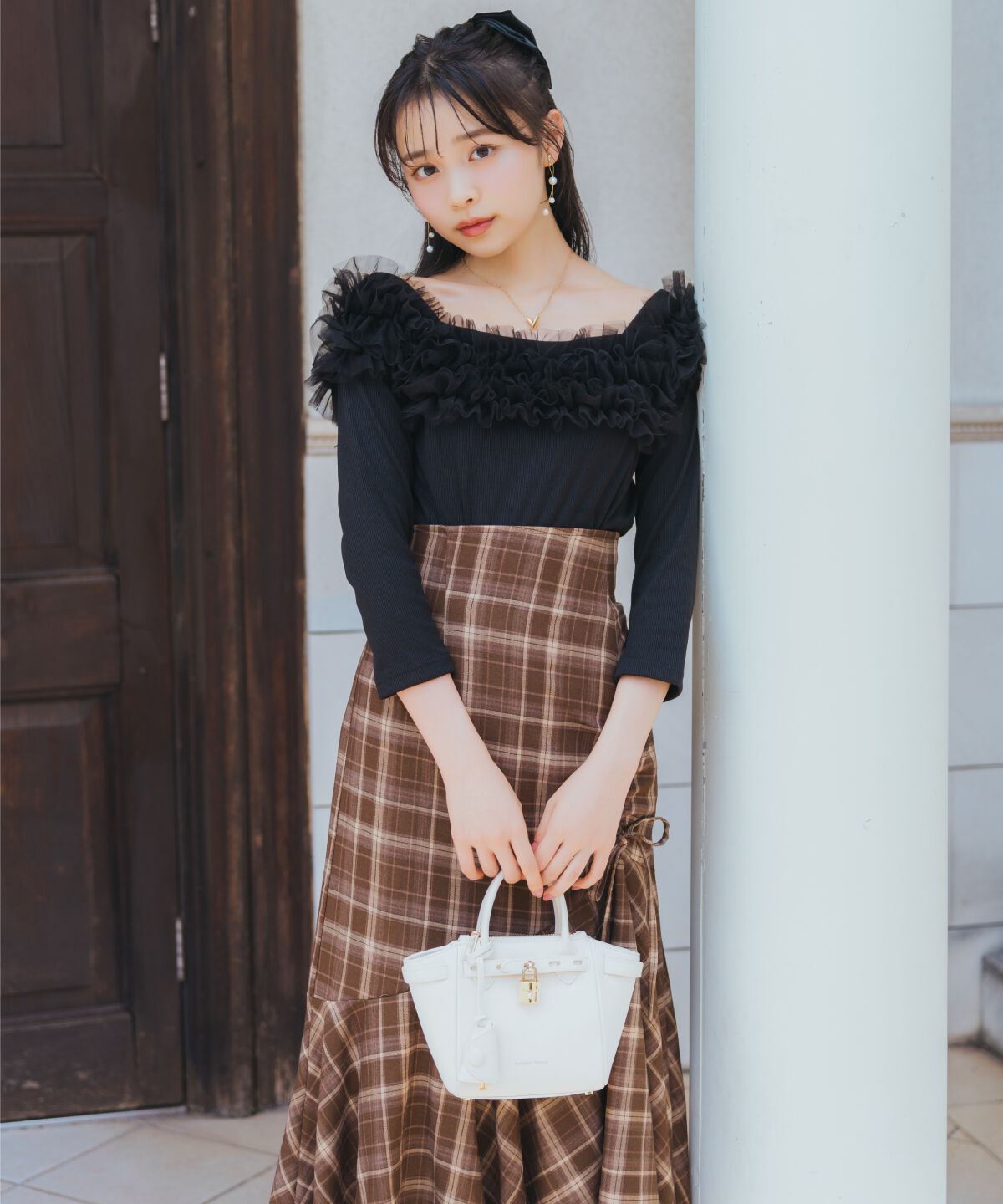 WILLSELECTION「アシメスリットギャザーマーメイドスカート」|フレア|