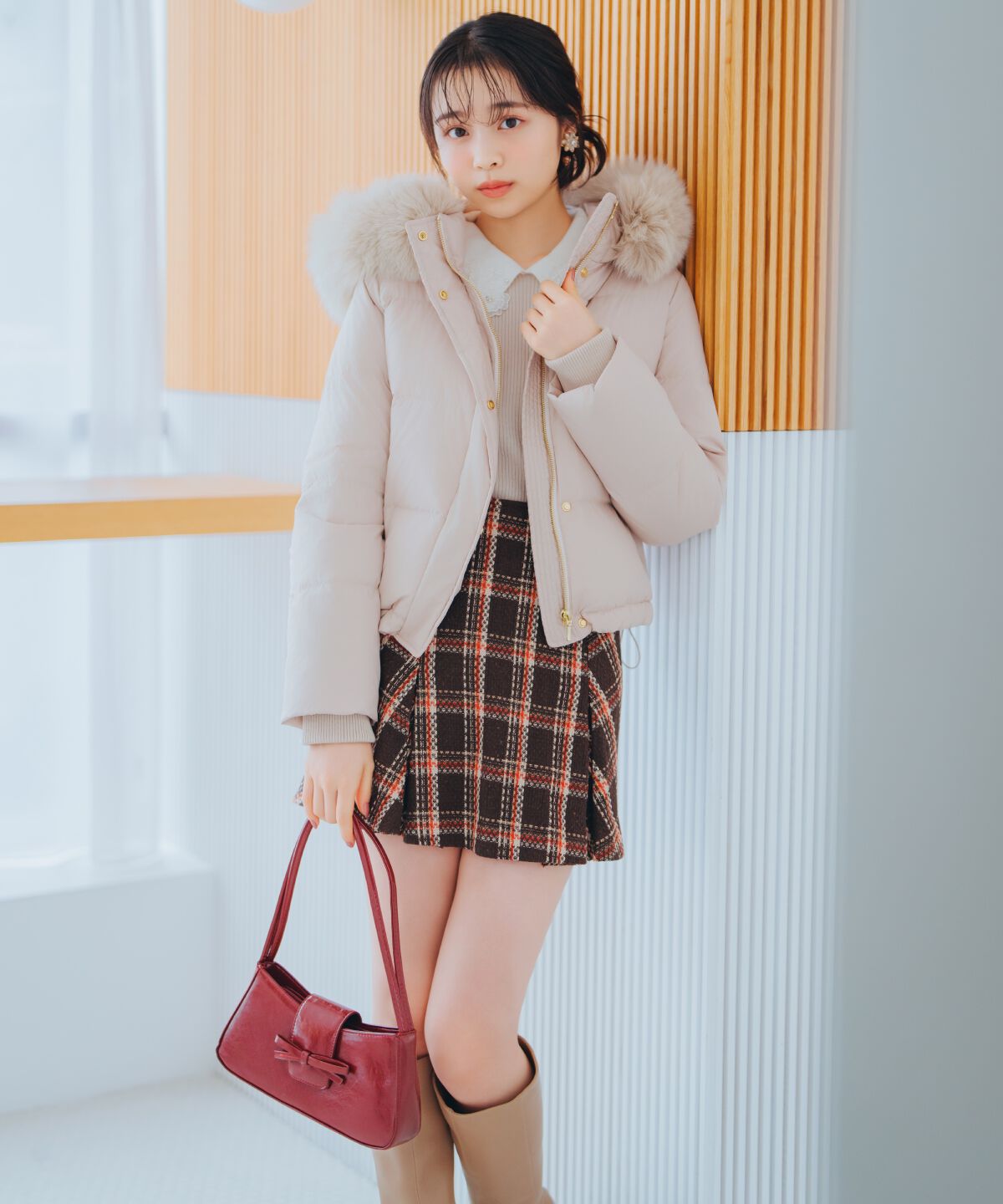 WILLSELECTION「FOXファー付きショートダウン」|ダウン|