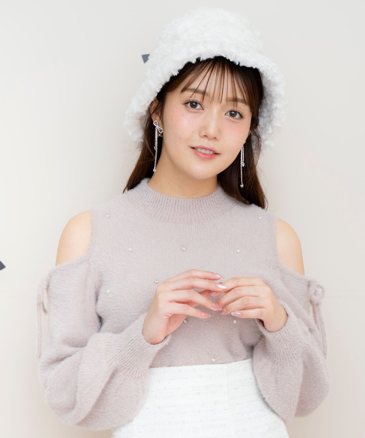 WILLSELECTION「オープンショルダーフェザーニット」|ニット・セーター|