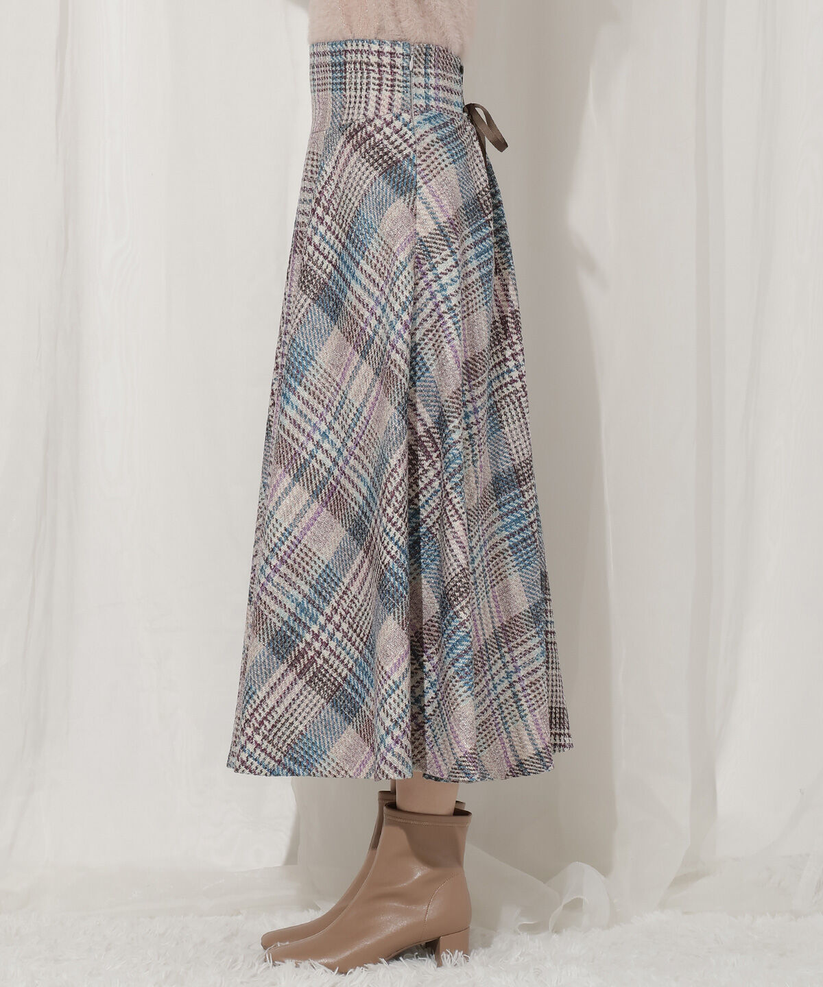 WILLSELECTION「ラメツイードフレアスカート」|フレア|