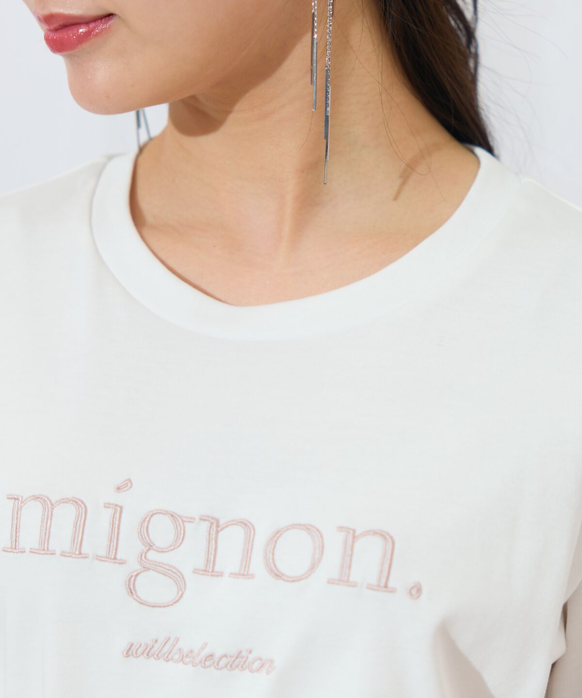 WILLSELECTION「ロゴ刺繍クルーネックTシャツ」|Tシャツ・カットソー|