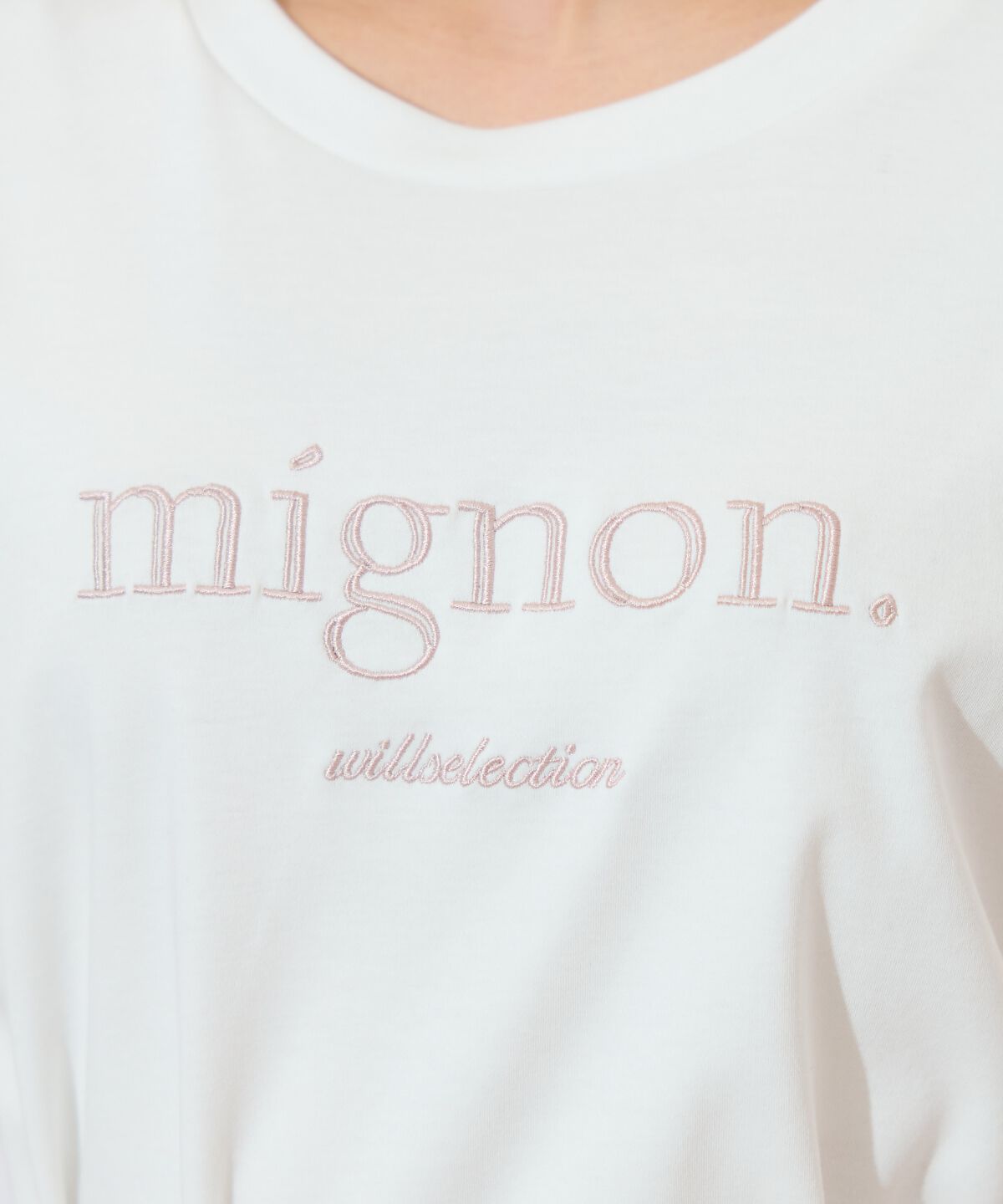 WILLSELECTION「ロゴ刺繍クルーネックTシャツ」|Tシャツ・カットソー|