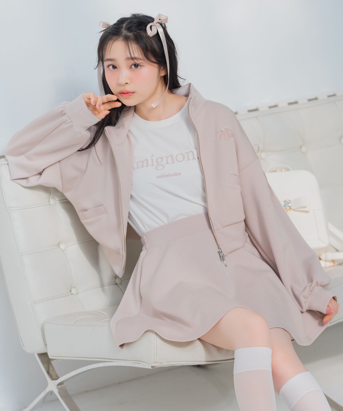 WILLSELECTION「ロゴ刺繍クルーネックTシャツ」|Tシャツ・カットソー|