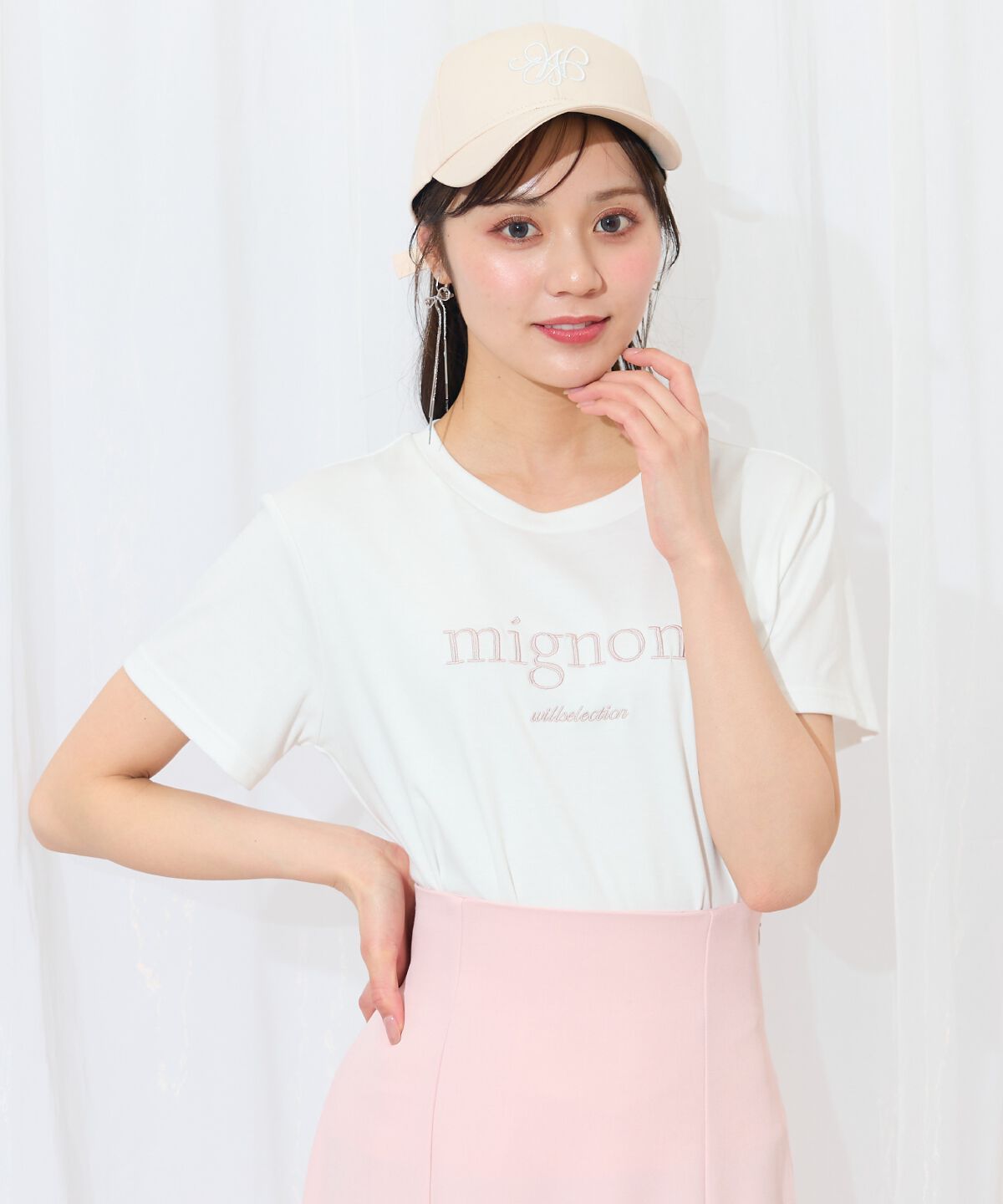 WILLSELECTION「ロゴ刺繍クルーネックTシャツ」|Tシャツ・カットソー|