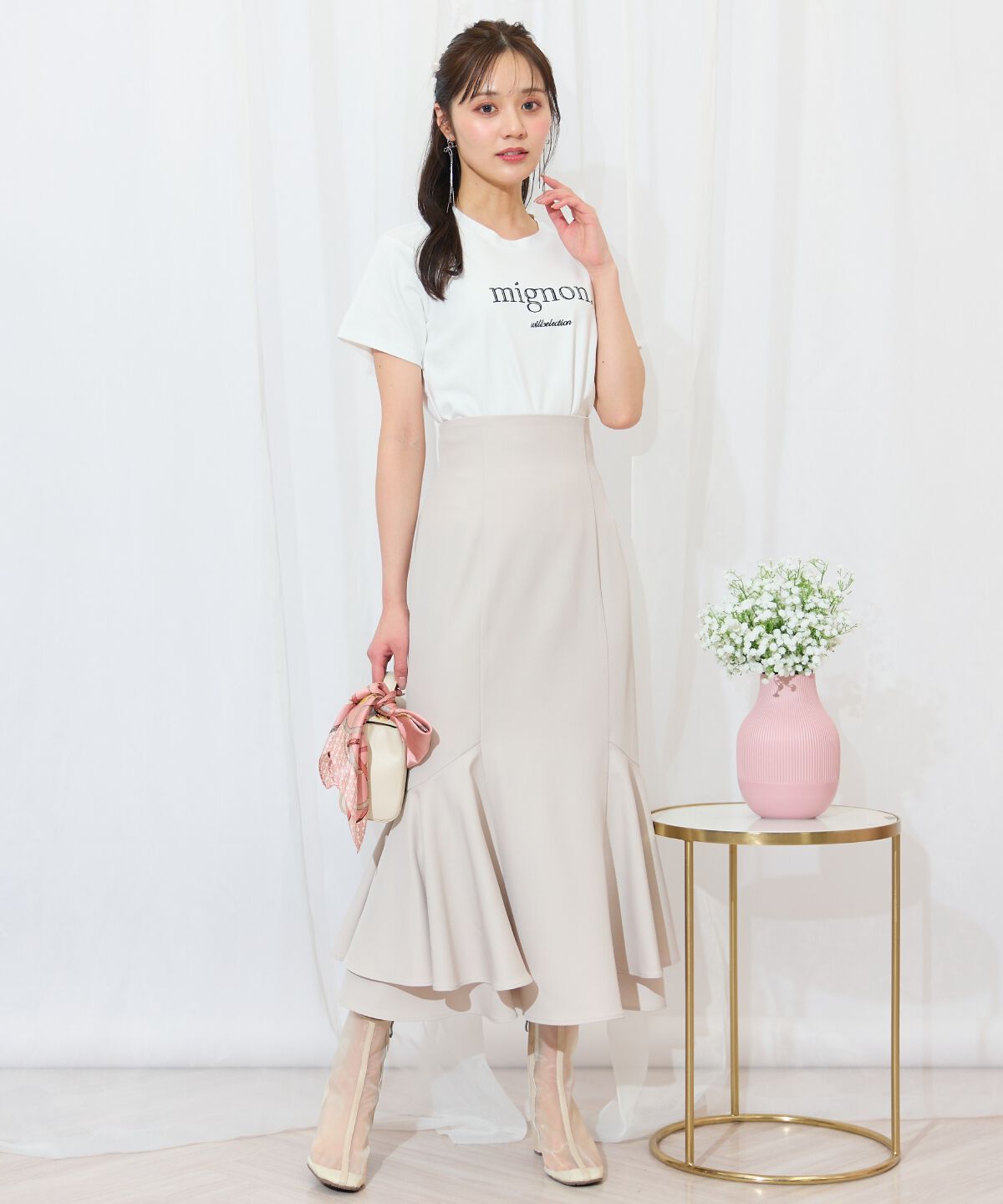 WILLSELECTION「ロゴ刺繍クルーネックTシャツ」|Tシャツ・カットソー|