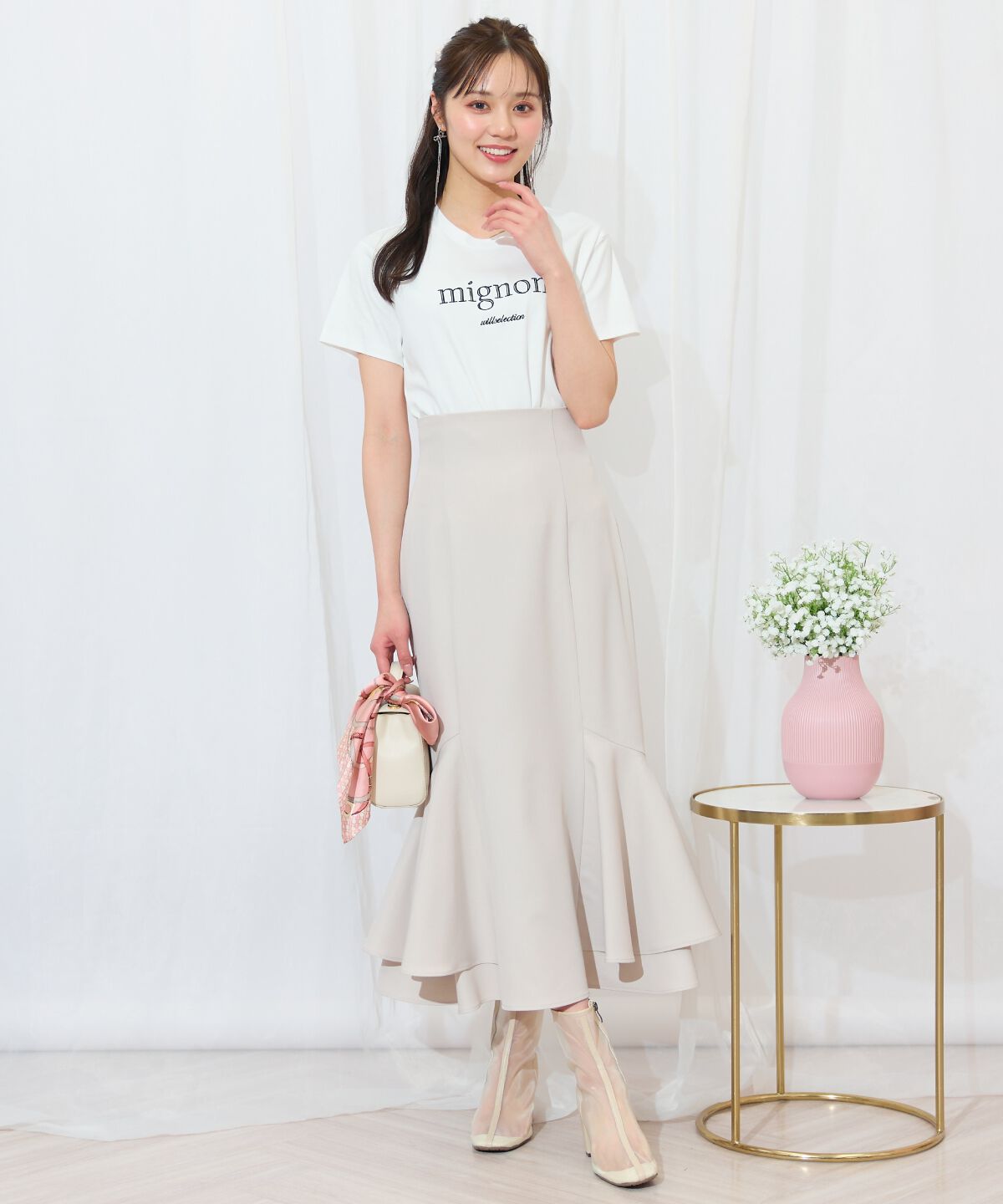 WILLSELECTION「ロゴ刺繍クルーネックTシャツ」|Tシャツ・カットソー|