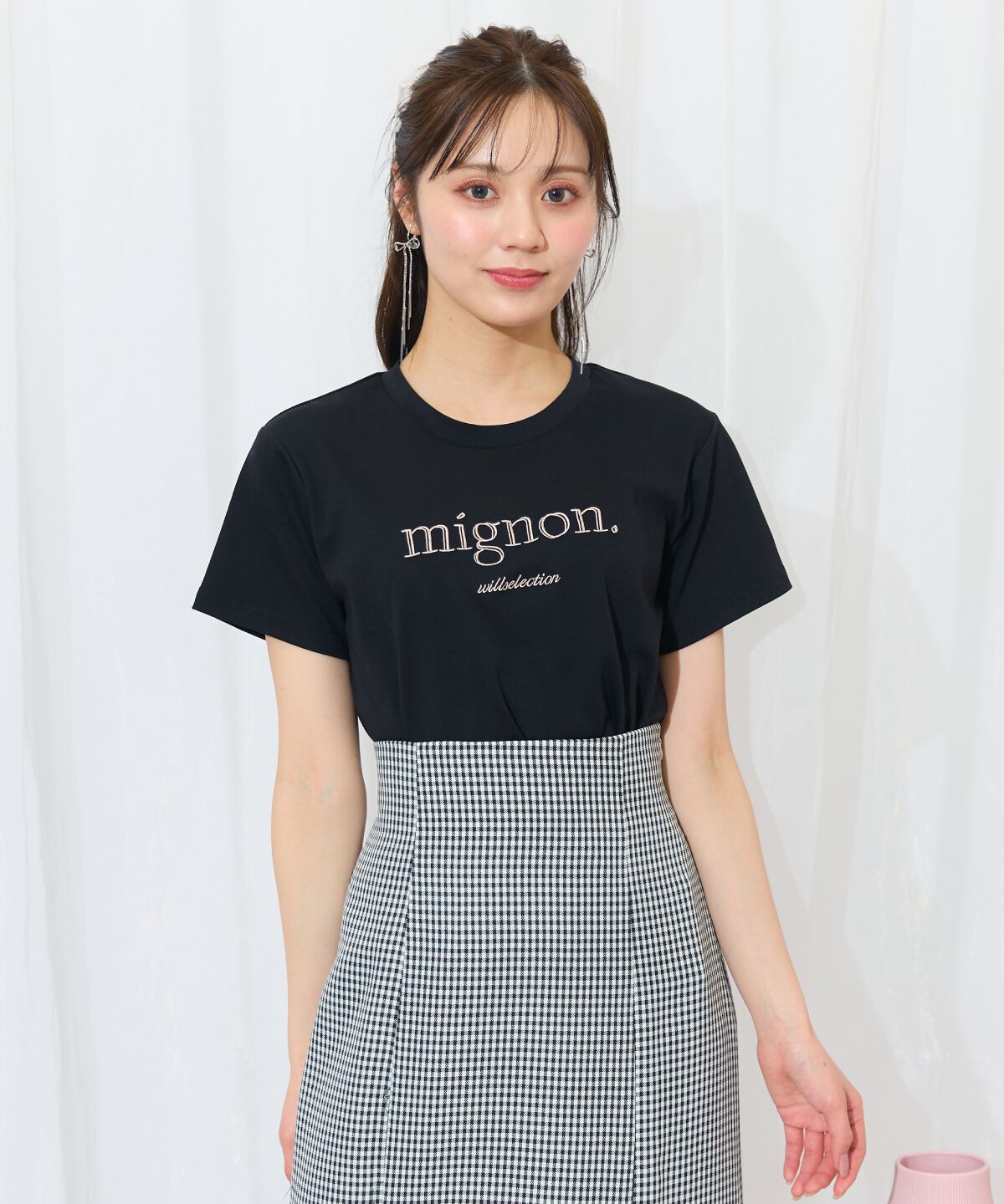 WILLSELECTION「ロゴ刺繍クルーネックTシャツ」|Tシャツ・カットソー|