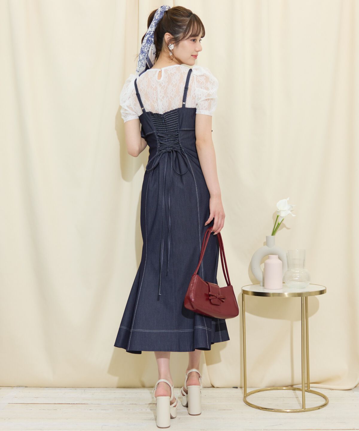 WILLSELECTION「ドレープリボンマーメイドジャンスカ」|ワンピース|