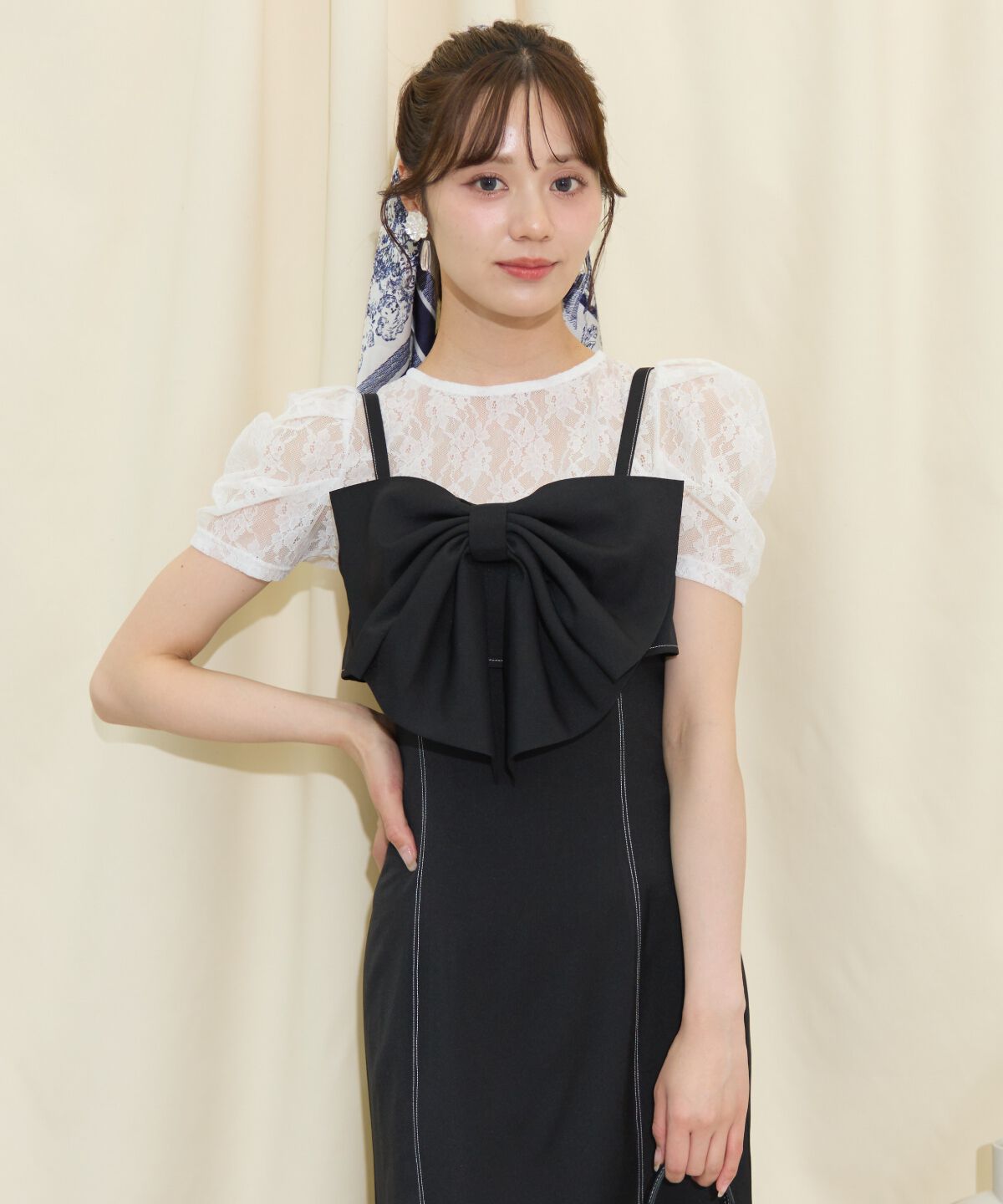 WILLSELECTION「ドレープリボンマーメイドジャンスカ」|ワンピース|