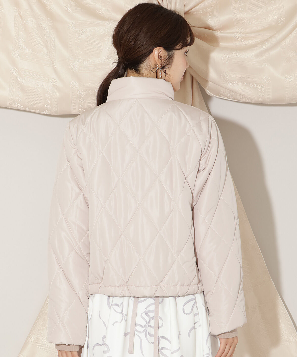 WILLSELECTION「ダイヤキルティングリボン中綿ブルゾン」|ブルゾン・スタジャン|