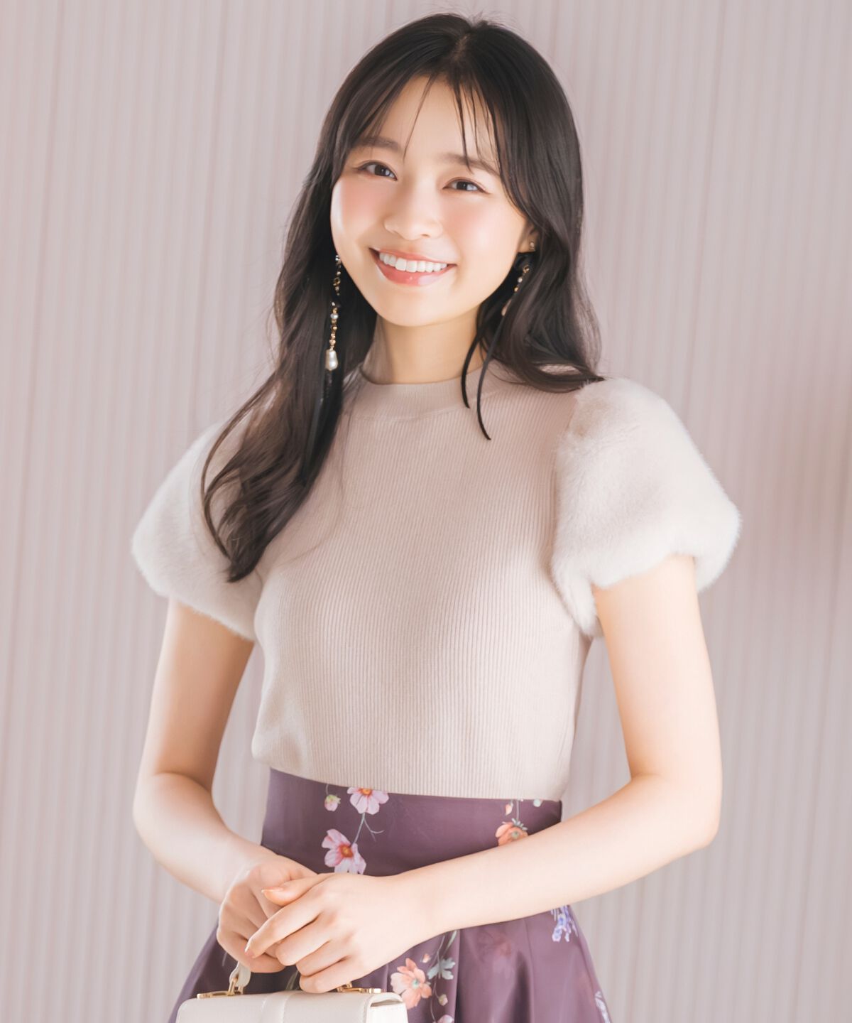 WILLSELECTION「ファースリーブニットプルオーバー」|ニット・セーター|