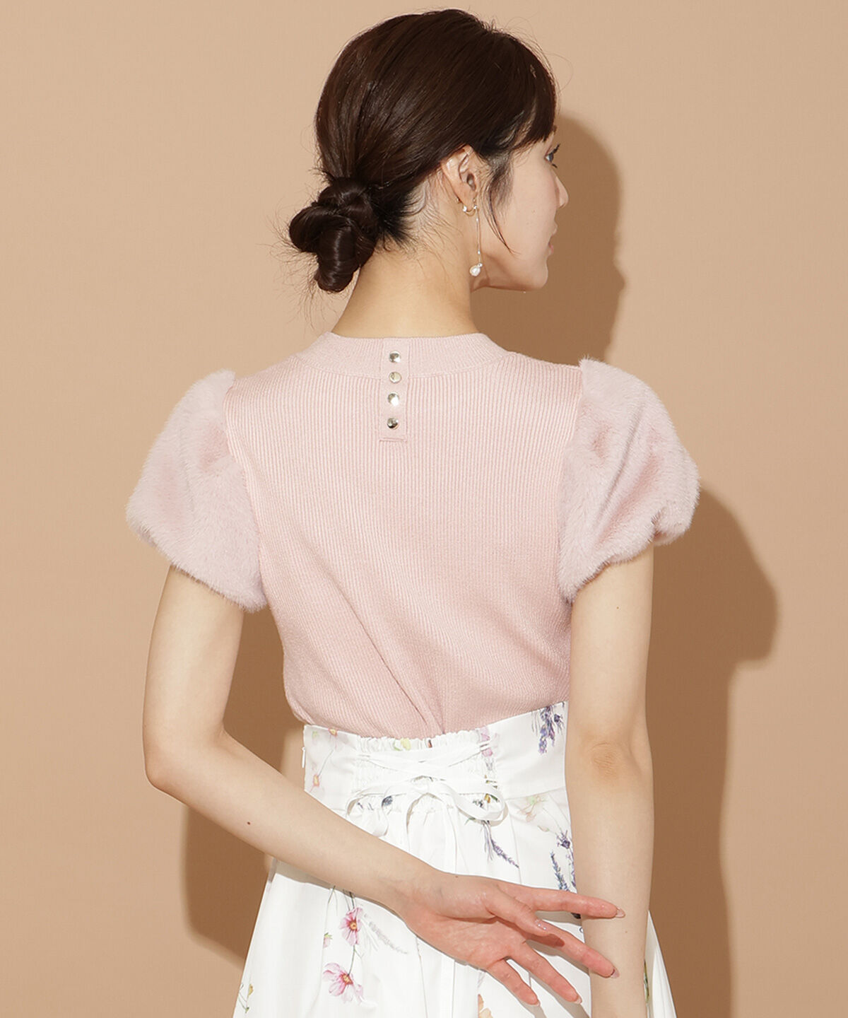 WILLSELECTION「ファースリーブニットプルオーバー」|ニット・セーター|