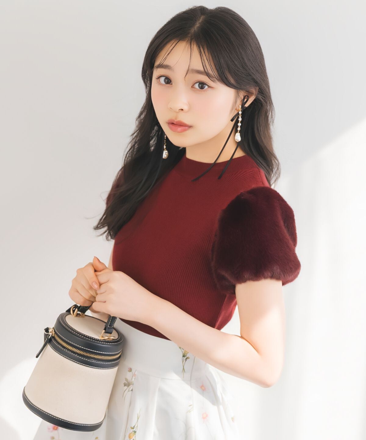 WILLSELECTION「ファースリーブニットプルオーバー」|ニット・セーター|