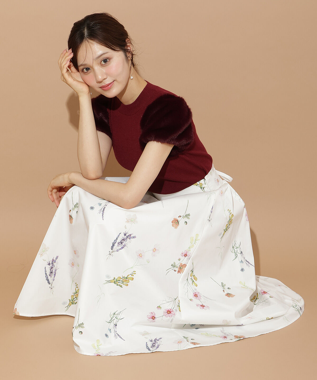 WILLSELECTION「ファースリーブニットプルオーバー」|ニット・セーター|