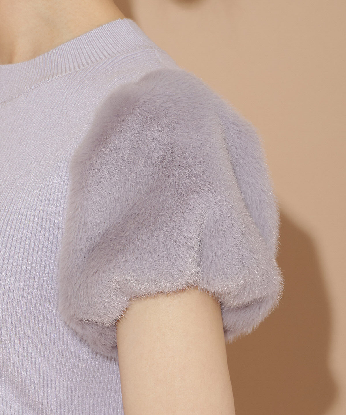 WILLSELECTION「ファースリーブニットプルオーバー」|ニット・セーター|