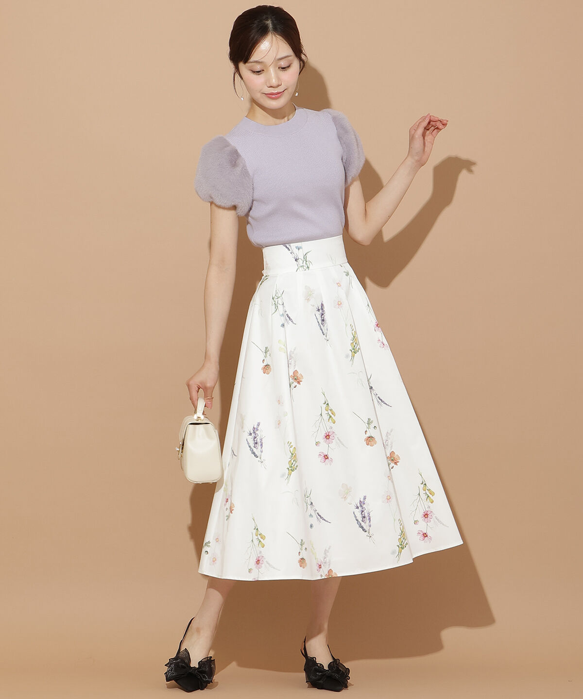 WILLSELECTION「ファースリーブニットプルオーバー」|ニット・セーター|