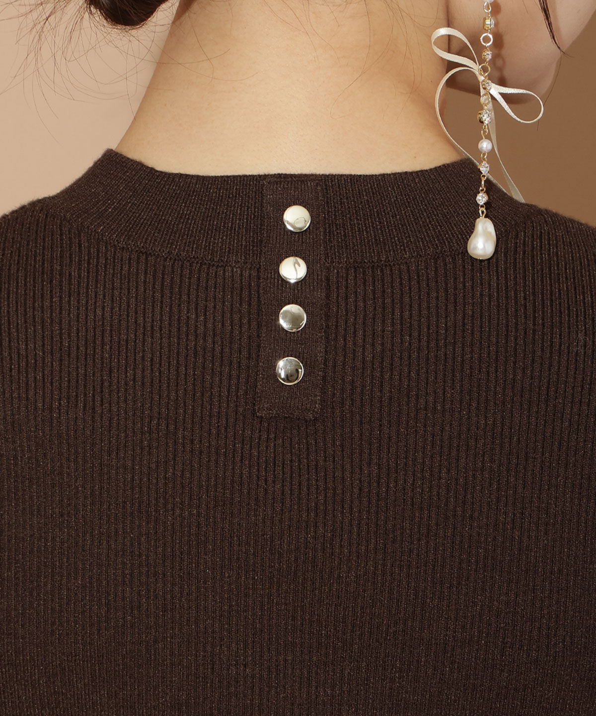 WILLSELECTION「ファースリーブニットプルオーバー」|ニット・セーター|