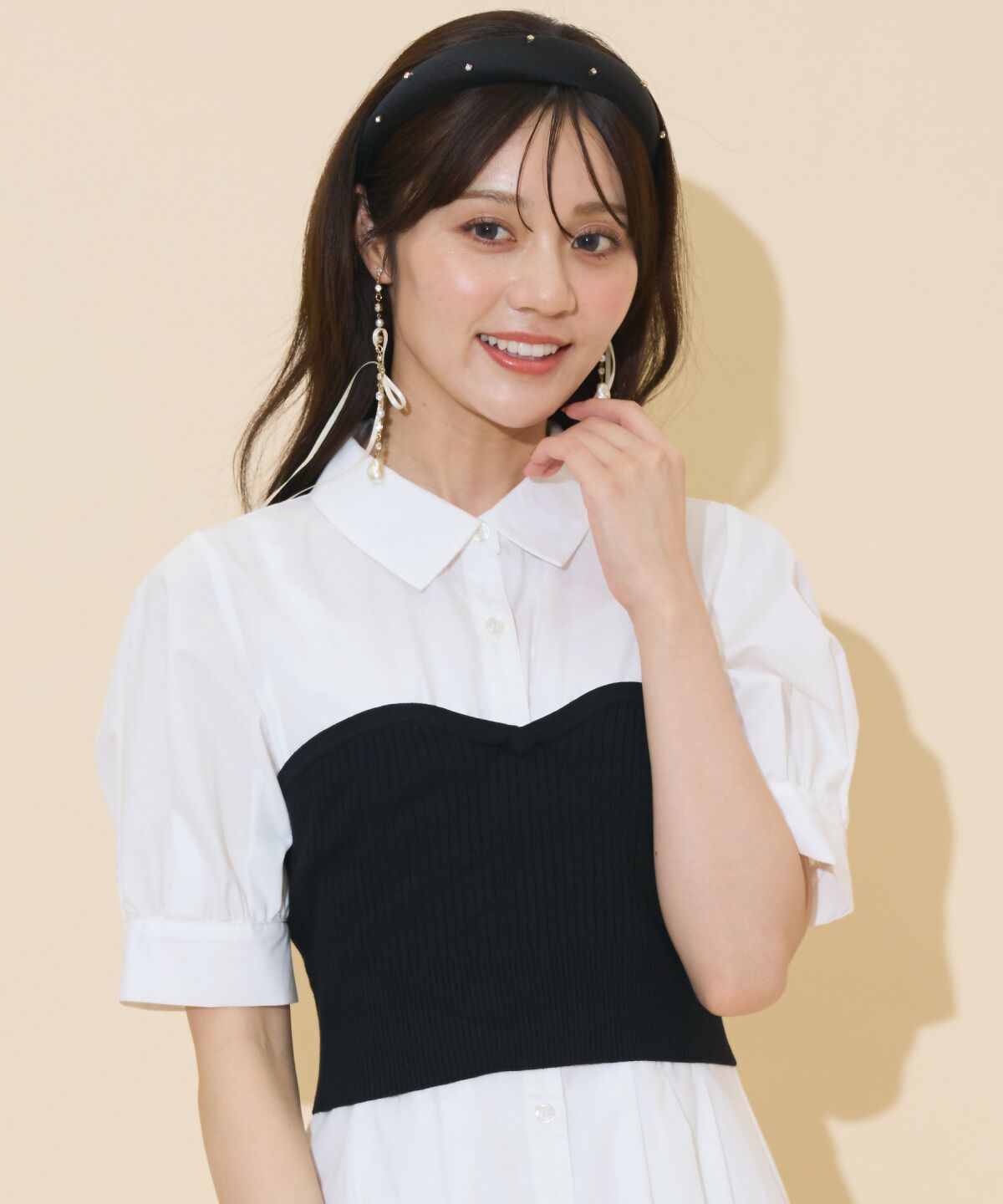 WILLSELECTION「ビスチェレイヤードタックシャツワンピース」|ワンピース|