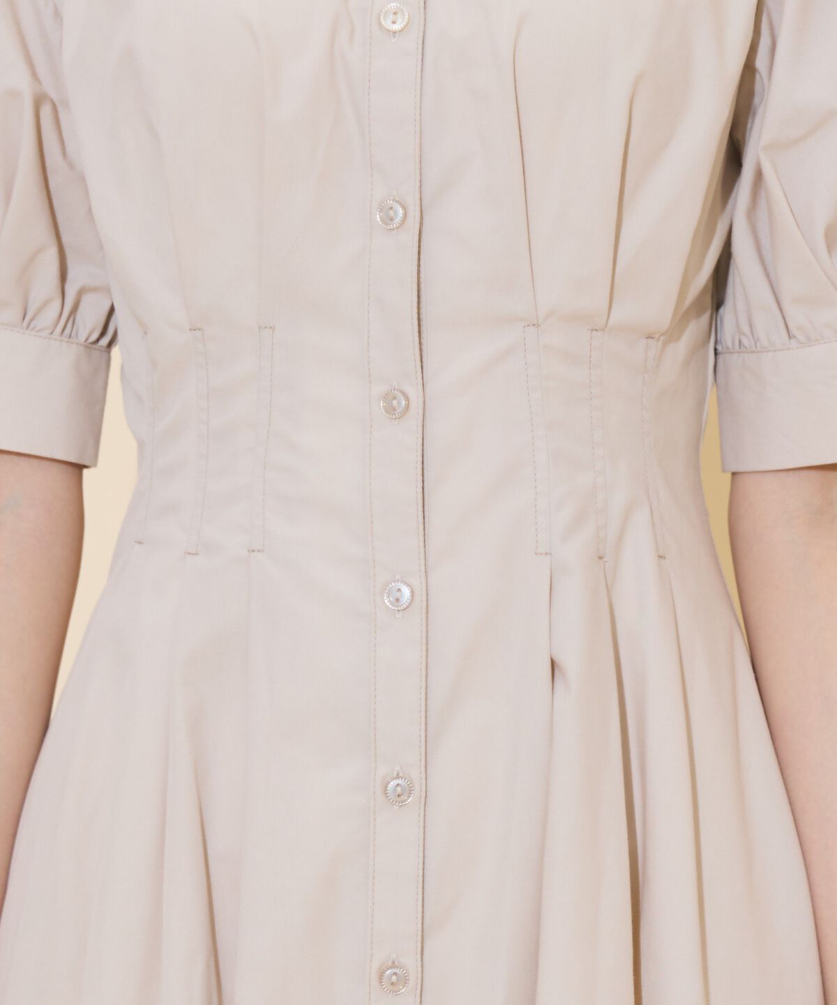 WILLSELECTION「ビスチェレイヤードタックシャツワンピース」|ワンピース|