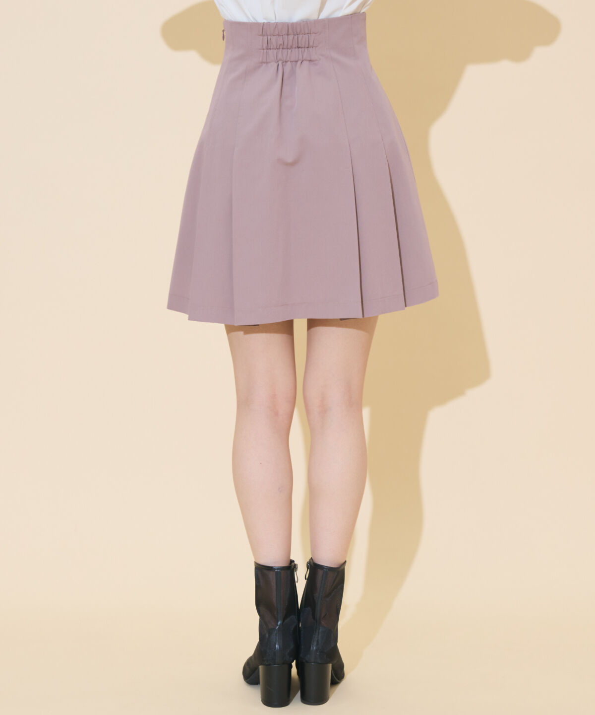 WILLSELECTION「ハイウエストプリーツミニスカート」|フレア|